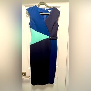 New York & Company Colorblock Stretch Dress